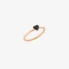 DAB6003 HEARX DBK9R 010 Dodo mini precious heart ring 9k rose gold treated black diamonds