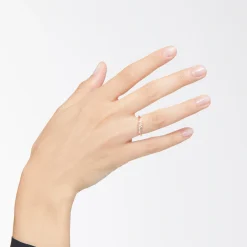 Alternative view of Anello nodo in oro rosa 9K.