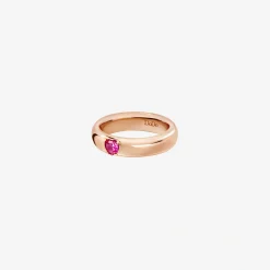 DAC3000 HEART SR09R 020 Dodo heart ring rose gold synthetic ruby