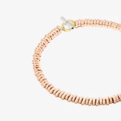 Alternative view of Bracciale rondelle in oro rosa 9K