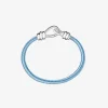 DBC2001 KNOT0 CAZAG 010 Dodo nodo bracelet closure 925 silver thick cord blue light blue cotton