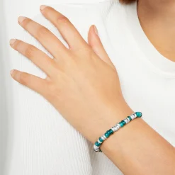 DBC2004 RONDE VP0AG 100 Dodo rondelle bracelet 925 silver recycled plastic