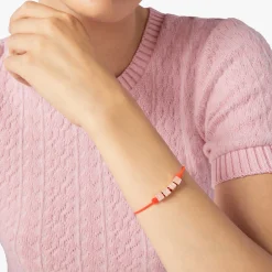 DBC3001 LETAM RORAG 100 Dodo symbols bracelet amo rose gold plated silver