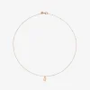 DCB9004 FOURX 0009R 010 Dodo mini four leaf clover necklace 9k rose gold