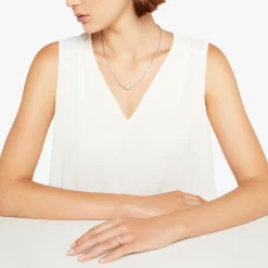 DCC2001 KNOT0 000AG 110 Dodo nodo necklace 925 sterling silver nodo snap hook closure