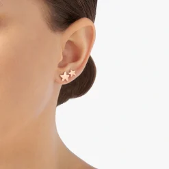 DHB6001 STARS 0009R 110 Dodo star earring 9k rose gold