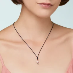 DMC0021 JELLY EPR9R 100 Dodo jellyfish charm 9k rose gold pearly enamel