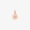 DMC0025 SNOWX DB09R 010 Dodo precious snowflake charm 9k rose gold white diamonds