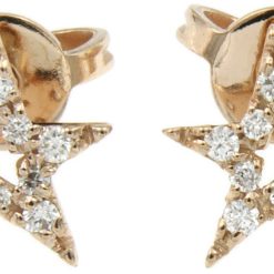 Orecchini tappabuco a stella e diamanti